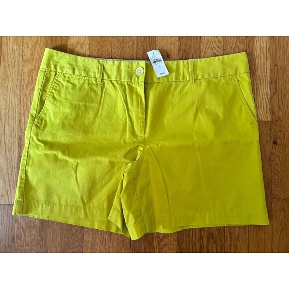 NWT LOFT Womens Size 16 The Riviera Short Green 6" Inseam - Picture 1 of 5
